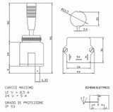 Deviatore frecce 12-24V senza lampeggio - Cobo