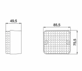 Fanale retromarcia 87x77x51mm - Ajba
