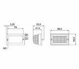 Fanale di direzione 88,5x54,5mm - Ama