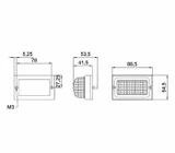 Fanale di direzione 88,5x54,5mm - Ama