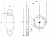 Luce di ingombro laterale a LED per rimorchi - Ama