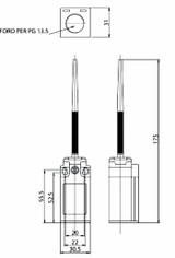 Interruttore di posizione ad asta a molla con puntale - Ama