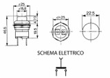 Interruttore a pulsante per avvisatore acustico da 12-24V - Cobo