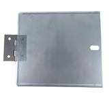 Portatarga con cerniera in acciaio inox 165x165mm - Ama