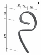 Molla posteriore non forata 25x8mm - Ama