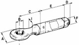 Occhione girevole per rimorchi portata 17T filettatura M42 non omologato - Ama