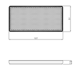 Catarifrangente adesivo bianco 105x48mm - Ama