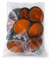 Catarifrangente con vite M5 arancione Ø 60mm - Ama