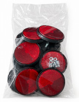 Catarifrangente con vite M5 rosso Ø 60mm - Ama