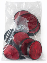 Catarinfrangente con vite M5 rosso Ø 80mm - Ama