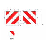 Kit pannello dx-sx 423x423mm omologazione Francia e Germania - Ama