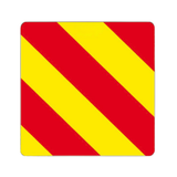 Pannello retroriflettente segnalatore attrezzature agricole 423x423mm - Ama
