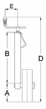 Ruota di regolazione di profondità Simol in ferro dal Ø di 80mm - Simol