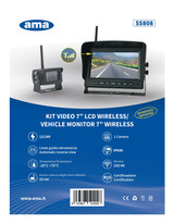 Kit wireless videoretro per trattori con monitor LCD TFT 7" - Ama
