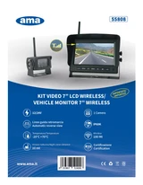 Kit wireless videoretro per trattori con monitor LCD TFT 7" - Ama