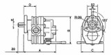 Pompa ad ingranaggi con distributore 60cc sinistra - Ama Refluid