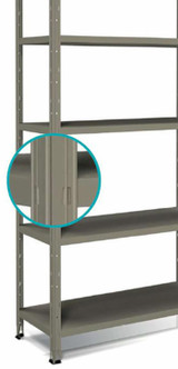 scaffale metallico a incastro in kit - Ama
