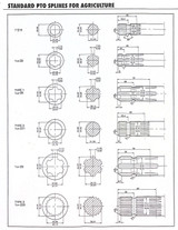 Riduzione per presa di forza con profilo interno 1"1/8 e lunghezza 150mm - Ama