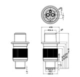 Presa a 3 vie da 12-24V - Ama