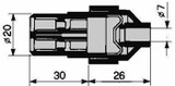 Spina a 2 poli 12/24V - Ama