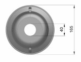 Controcuffia di plastica ø165 lunghezza 110mm - Seat Plastic