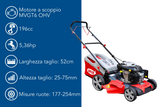 Rasaerba a trazione Ama NRT52X da 196cc funzioni 4in1 - Ama