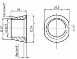 Bussola per centraggio punte rotoballe tipo corto - Ama