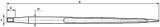 Punta per caricamento frontale ø 36x1100mm - Ama