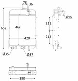 Radiatore adattabile Fiat 576975 - Ama