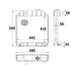Radiatore adattabile Ford 81875325 - Ama