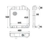 Radiatore adattabile Ford 81875325 - Ama