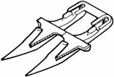 Dente doppio fitto adattabile Bcs 590.27622 - Ama