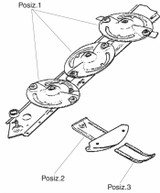 Pattino falciatrice rotativa adattabile Kuhn 56190600 - Ama