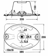 Disco falciante ovale adattabile Kuhn 56200800 - Ama