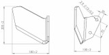 Aletta dx per ancora 60x25 adattabile Deltaflex - Ama