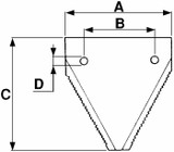 Sezione Din 80 rigata adattabile al riferimento originale Claas 522187 - Ama