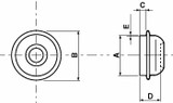 Calottina coprimozzo Ø 62mm - Ama