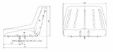 Sedile 322 in poliuretano con imbottitura - Seat Industries