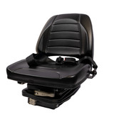 Sedile 450 in sky nero con molleggio meccanico e cintura - Seat Industries