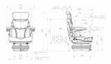 Sedile Activo Plus con sospensione meccanica - Seat Industries