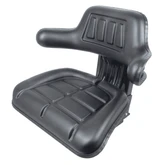 Sedile avvolgente con molleggio in sky nero larghezza 590mm - Seat Industries