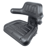 Sedile avvolgente con molleggio in sky nero larghezza 590mm - Seat Industries