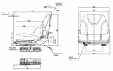 Sedile Fully in sky nero con molleggio meccanico e microswitch - Seat Industries