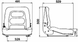 Sedile muletto con cinture e microswitch - Seat Industries