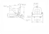 Sedile muletto con cinture e microswitch - Seat Industries