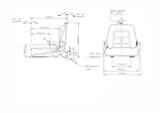 Sedile muletto con cinture e microswitch - Seat Industries