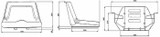 Sedile rigido non verniciato con guide - Seat Industries