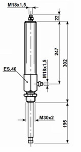 Cilindro oleodinamico per saracinesche 4"-5"-6", - Metaltecnica Zanolo