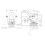 Sedile serie Activo S55 per trattore - Seat Industries