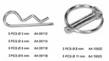 Confezione 26 spine a scatto e coppiglie a "R" - Ama